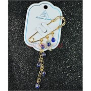 Булавка со стразами (BP-3076) от сглаза 12 шт/упаковка