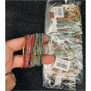 Браслет металлический со стразами (BR-2660) цвета разные 12 шт/упаковка