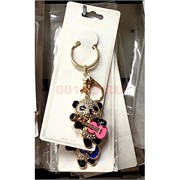 Брелок со стразами (1058) мишка с гитарой с карабином 12 шт/упаковка