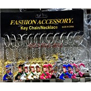 Брелок металлический (KY-B3) лошадки цветные 12 шт/упаковка