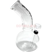 Бонг стеклянный малый 17 см (Индия) с рисунками или надписями