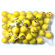 Мячик прыгун 40 мм Смайлики 50 шт/упаковка