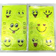 Светоотражающие наклейки (GK-7035) смайлики 100 листов/упаковка