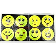 Светоотражающие наклейки (GK-6) смайлики 4-в-1 65 мм 100 листов/упаковка