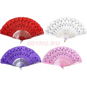 Веер с наклейками пайетками (NS-435) цвета в ассортименте 12 шт/упаковка