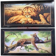 Нарды Большие кошки 50 см деревянные