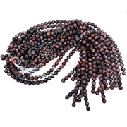 Бычий глаз 10 мм натуральный минерал 36-38 бусин