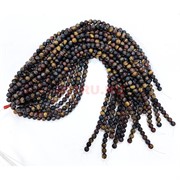 Три глаза 8 мм натуральный минерал 46-48 бусин