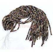 Уральская яшма 6 мм натуральный минерал нитка 60-65 бусин