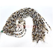 Серая яшма 4 мм натуральный минерал нитка 70-75 бусин