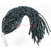 Зеленая яшма 4 мм натуральный минерал нитка 70-75 бусин