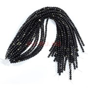 Желтый обсидиан 6 мм натуральный минерал нитка 60-65 бусин