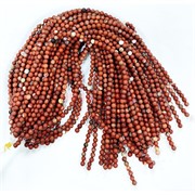 Красная яшма 6 мм натуральный минерал нитка 60-65 бусин