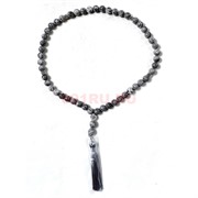 Четки 50 бусин 10 мм из серой яшмы