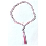 Четки 50 бусин 10 мм из розового кварца