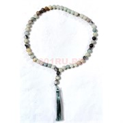 Четки 50 бусин 10 мм из яшмы лотос