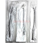 Браслет мужской 22 см (BR-575) металлический 8 мм ширина 12 шт/упаковка