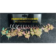 Брелок металлический (KY-B104) дюймовочка со стразами 12 штук/упаковка