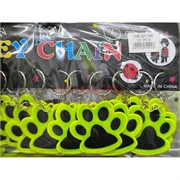 Брелок светоотражающий (HR-D7-9B) кошачья лапка 120 шт/упаковка