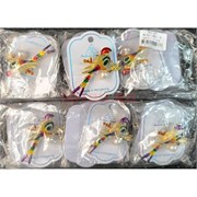 Брошь (B-7) металлическая Птичка со стразами 12 шт/упаковка