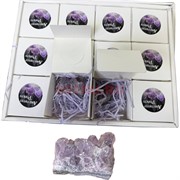 Друза аметиста в коробочке 12 шт/упаковка