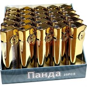 Зажигалка газовая турбо металлическая цвет металл 25 шт/упаковка