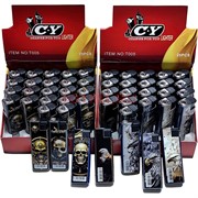 Зажигалка газовая «рисунки T005» турбированная 25 шт/упаковка