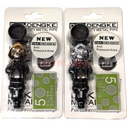 Трубка курительная D&K металл+стекло «скелет-череп»