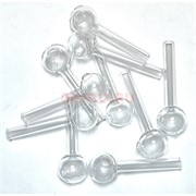 Трубка курительная стеклянная 8,5 см длина 25 мм диаметр (Китай)