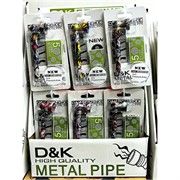 Трубка курительная D&amp;K цельнометаллическая «цветной принт»