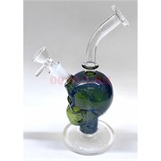 Бонг стеклянный Череп 20 см высота