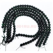 Зеленый кварц 10 мм натуральный минерал нитка 36-38 бусин