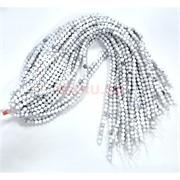 Нитка бусин 6 мм из белого кахолонга 59 бусин