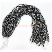 Нитка бусин 4 мм из зеленой яшмы 72 шт