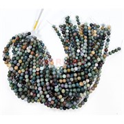 Нитка бусин 10 мм из зеленой яшмы 39 шт