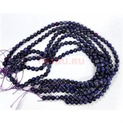 Нитка бусин 6 мм из лазурита 38 см