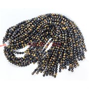 Соколиный глаз 8 мм натуральный минерал 46-48 бусин