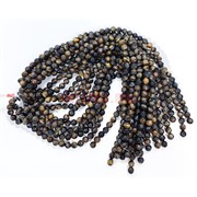 Соколиный глаз 10 мм натуральный минерал 36-38 бусин