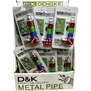 Трубка "кубики" с коротким мундштуком + 5 сеточек