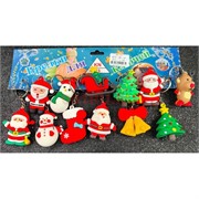 Брелок резиновый (B-3) новогодний 120 шт/блок