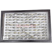 Кольца разной формы (KL-2312) с узорами 100 шт/упаковка