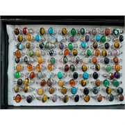 Кольца овальные (KL-2315) с камнями 100 шт/упаковка