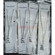 Подвеска металлическая (BS-B159) мишка 2 цвета 12 шт/упаковка