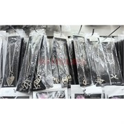 Подвеска парная металлическая с цепочкой (BS) в ассортименте 12 шт/упаковка