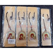 Подвеска на присоске православная (B87) с иконкой «Богоматерь и дитя» 12 шт/упаковка