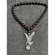 Подвеска (четки) Орел с жемчужиной цвет металл 12 шт/упаковка (B-96)