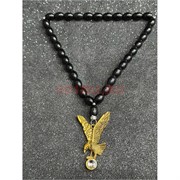 Подвеска (четки) Орел с жемчужиной цвет бронза 12 шт/упаковка (B-96)