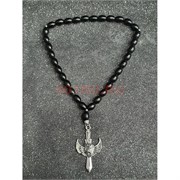 Подвеска (четки) Меч черные бусины 12 шт/упаковка (B-109)