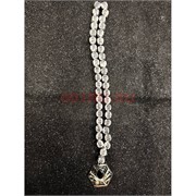 Подвеска (четки) Паук белые бусины 12 шт/упаковка (B-112)