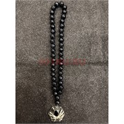 Подвеска (четки) Паук черные бусины 12 шт/упаковка (B-112)